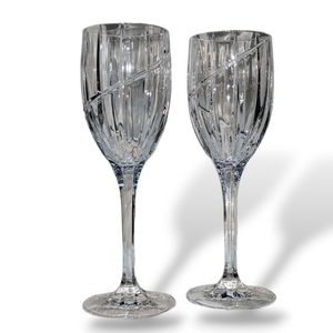 Vintage Clear Classy Uptown Water Goblet/Wine Glasses by MIKASA